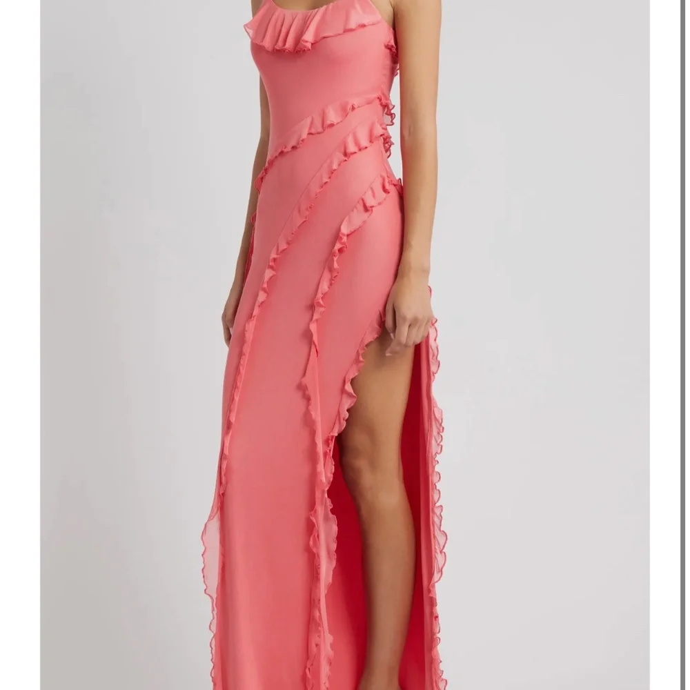 Valerian Ruffle Mesh Gown - Picture 3 of 4